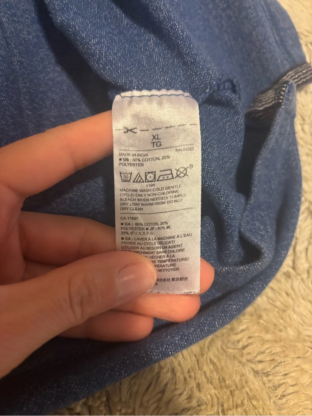 Banana Republic XL blue Polo